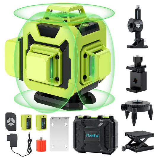 Nivela laser 4D 16 linii, auto-nivelare, telecomanda
