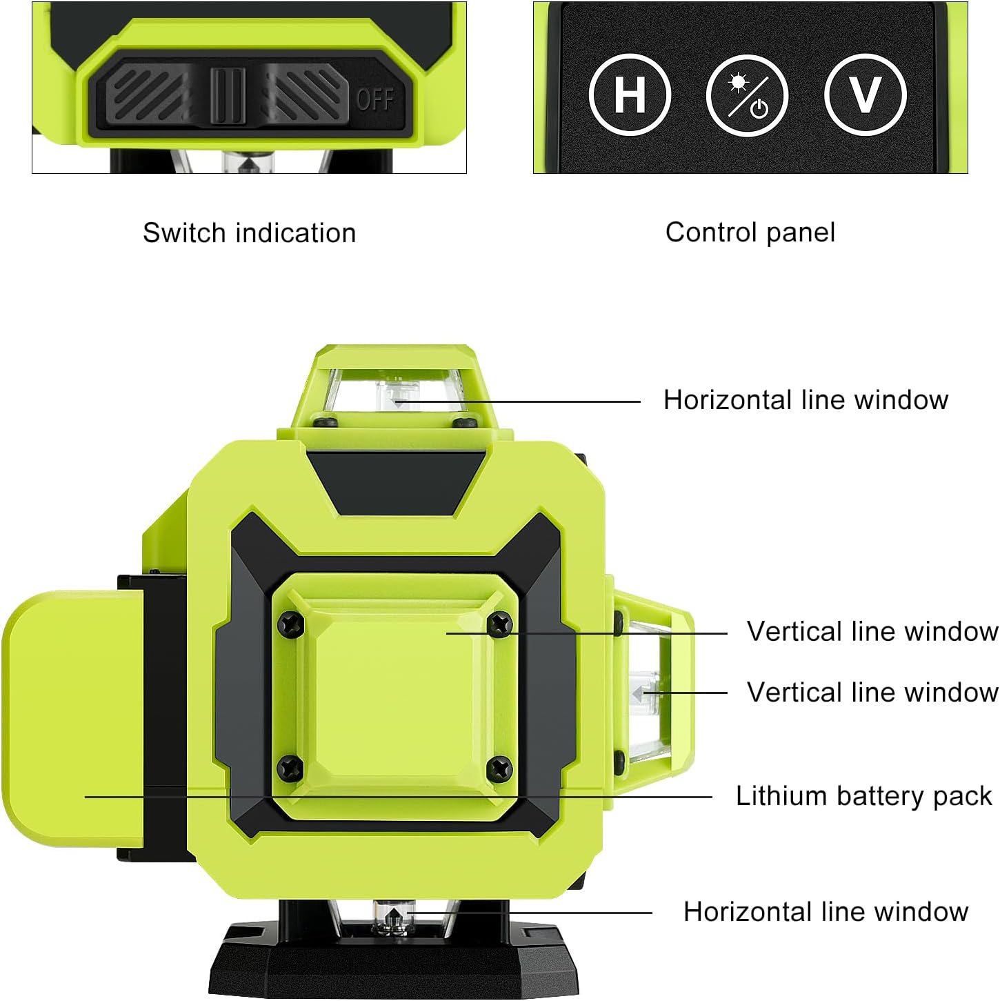 Nivela laser 4D 16 linii, auto-nivelare, telecomanda